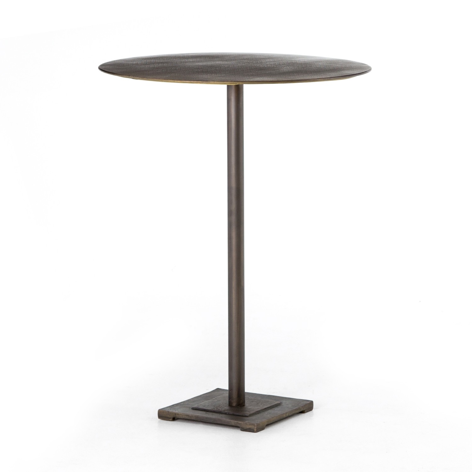 Fannin Aged Brass Bar Table