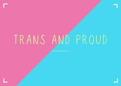 Trans & Proud postcard