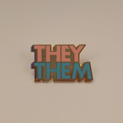 Pronoun Badge - They/Them Colour