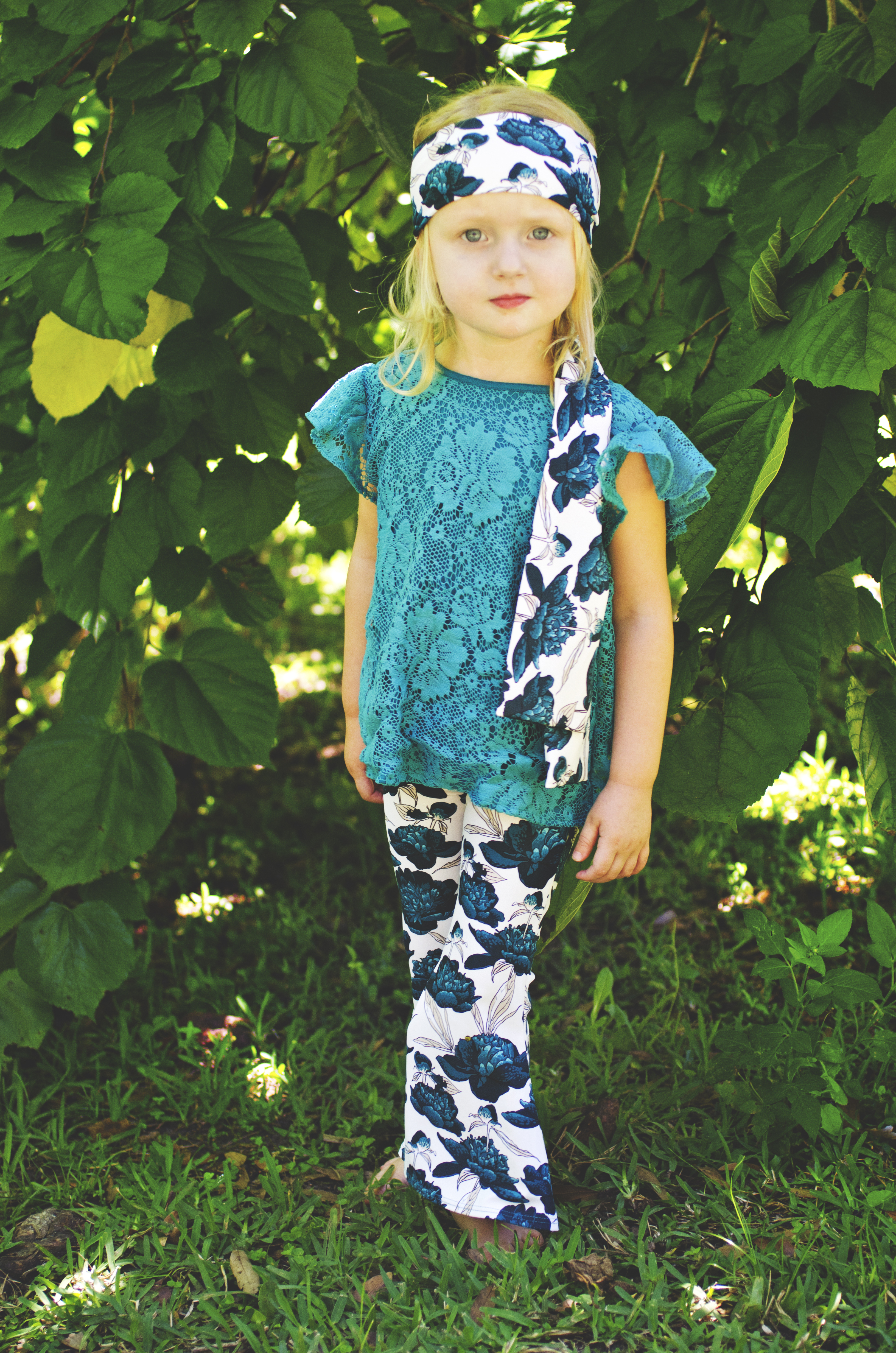 Tahitian Bloom Children Toddler Bell Bottoms