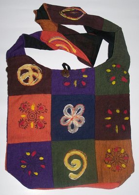 Cotton Embroidered Shoulder Bags - Clearance Cotton Embroidered Shoulder Bags - Clearance