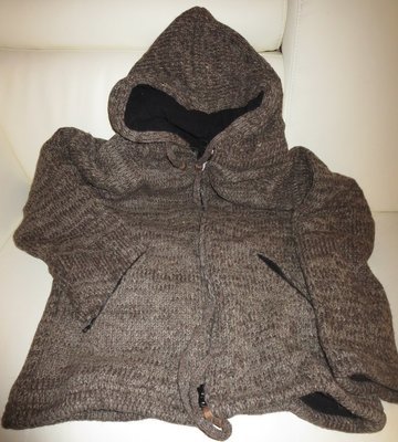Woolen Jacket - Natural Brown Clearance Woolen Jacket - Natural Brown Clearance