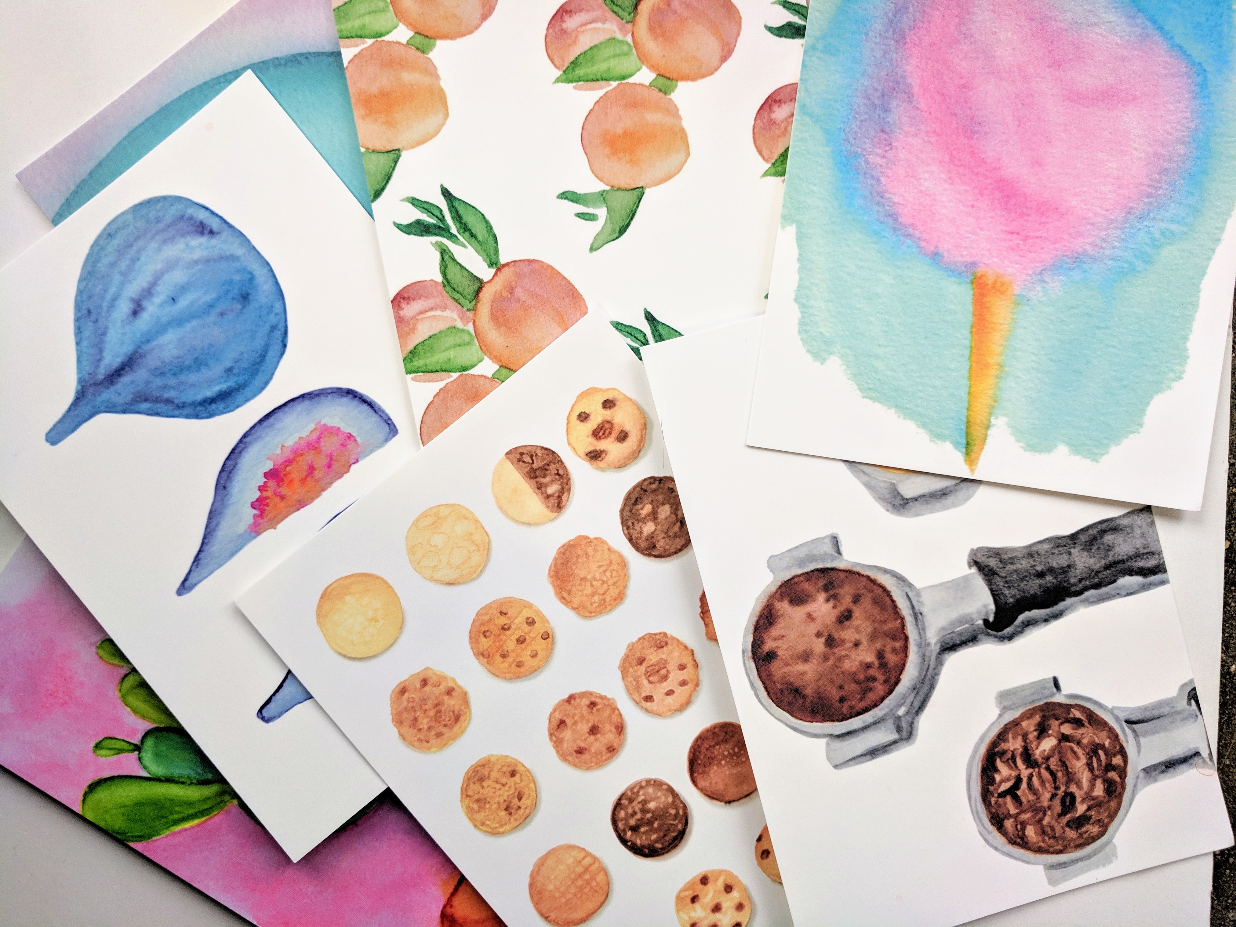 Watercolor Postcards - Assorted, Pick Any 4