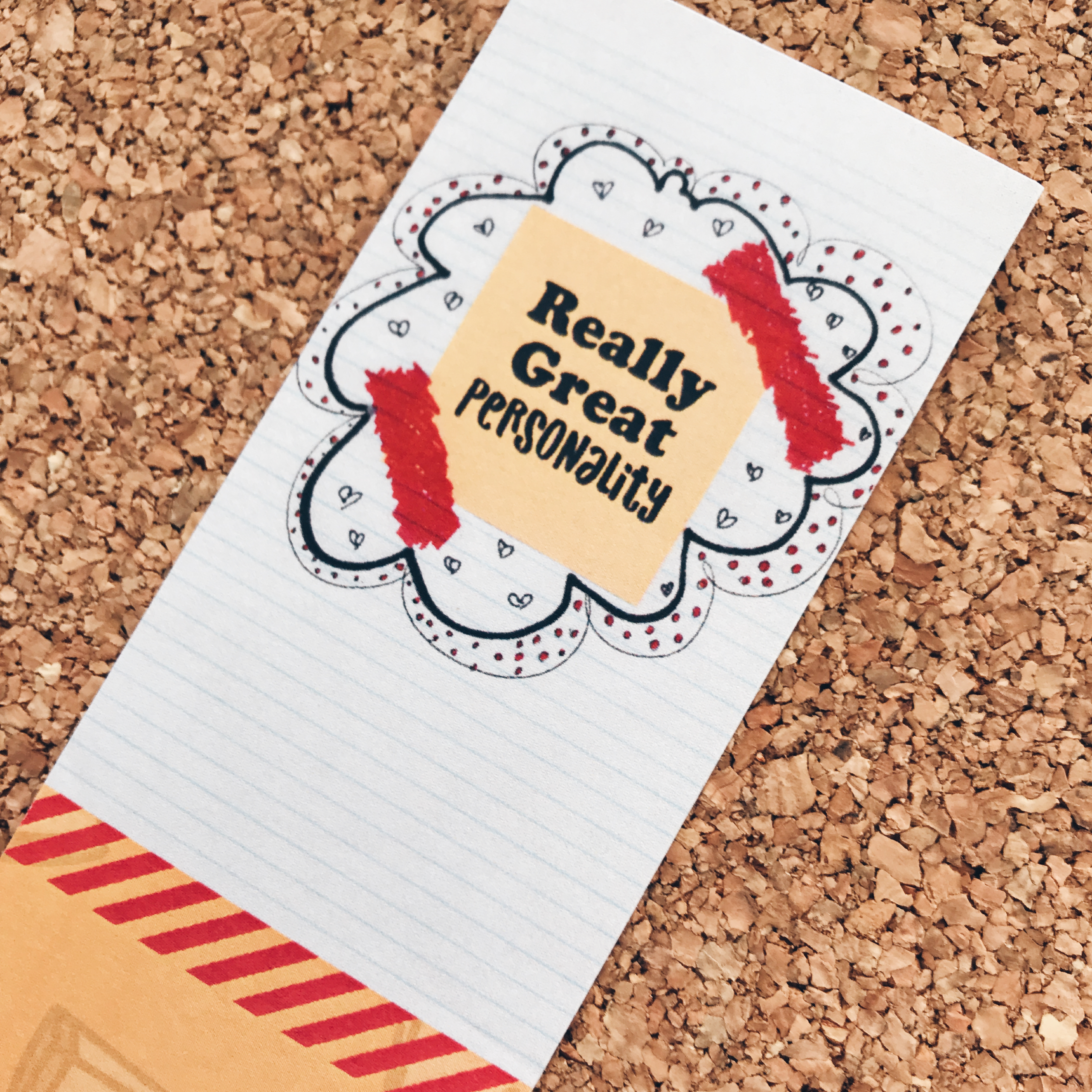 "Really Great Personality" Bookmark