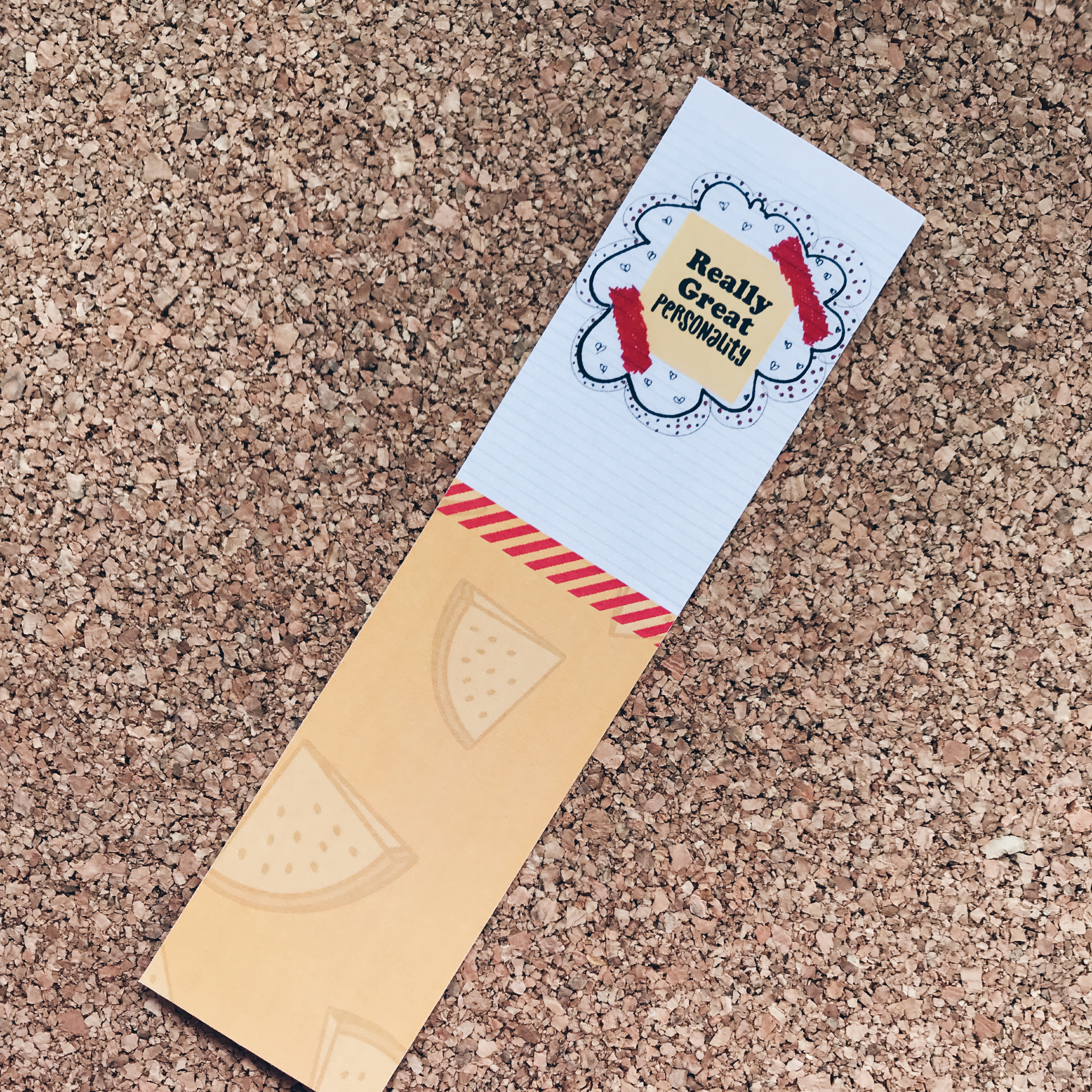 "Really Great Personality" Bookmark 122114-38