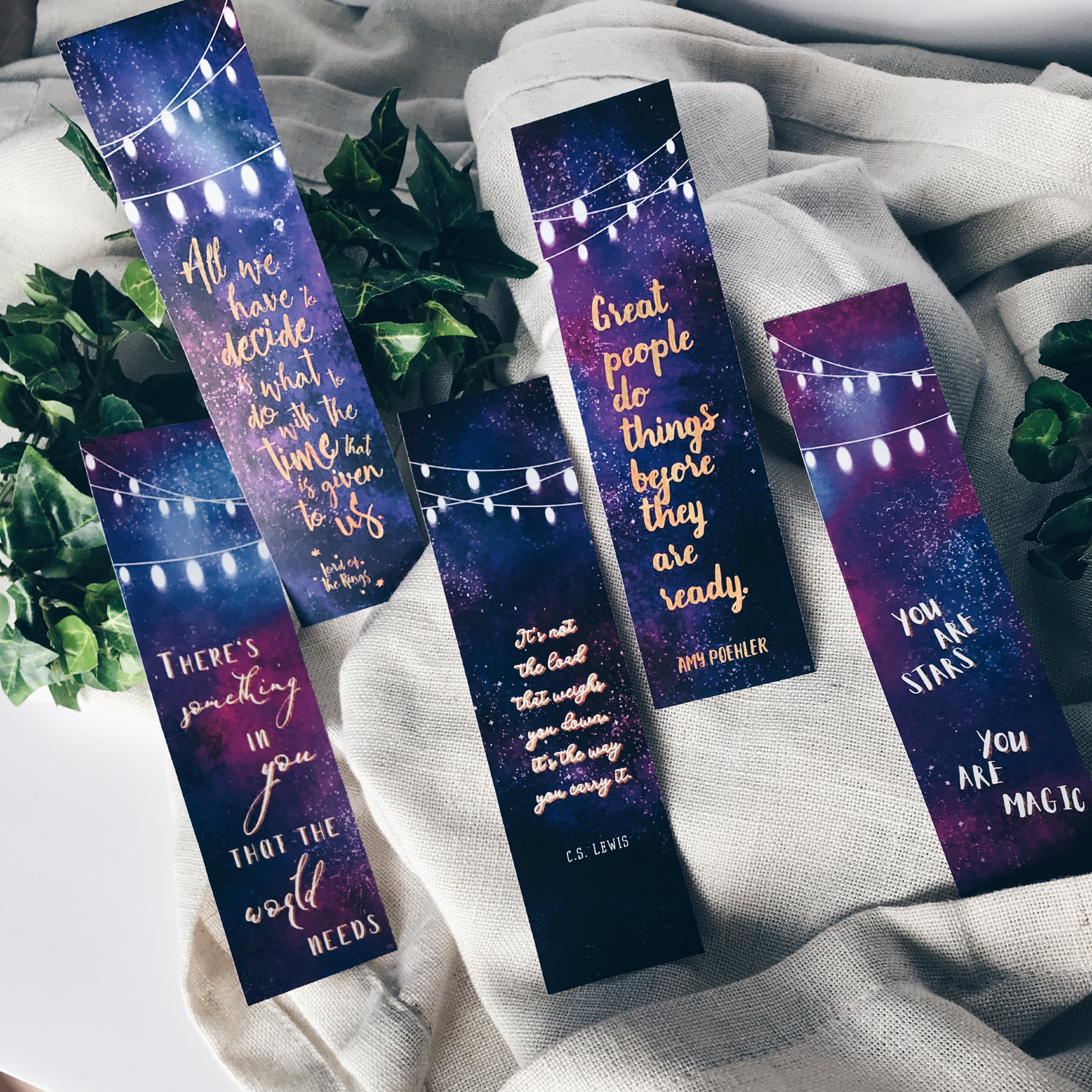 Cosmic Lights Bookmarks 122114-6