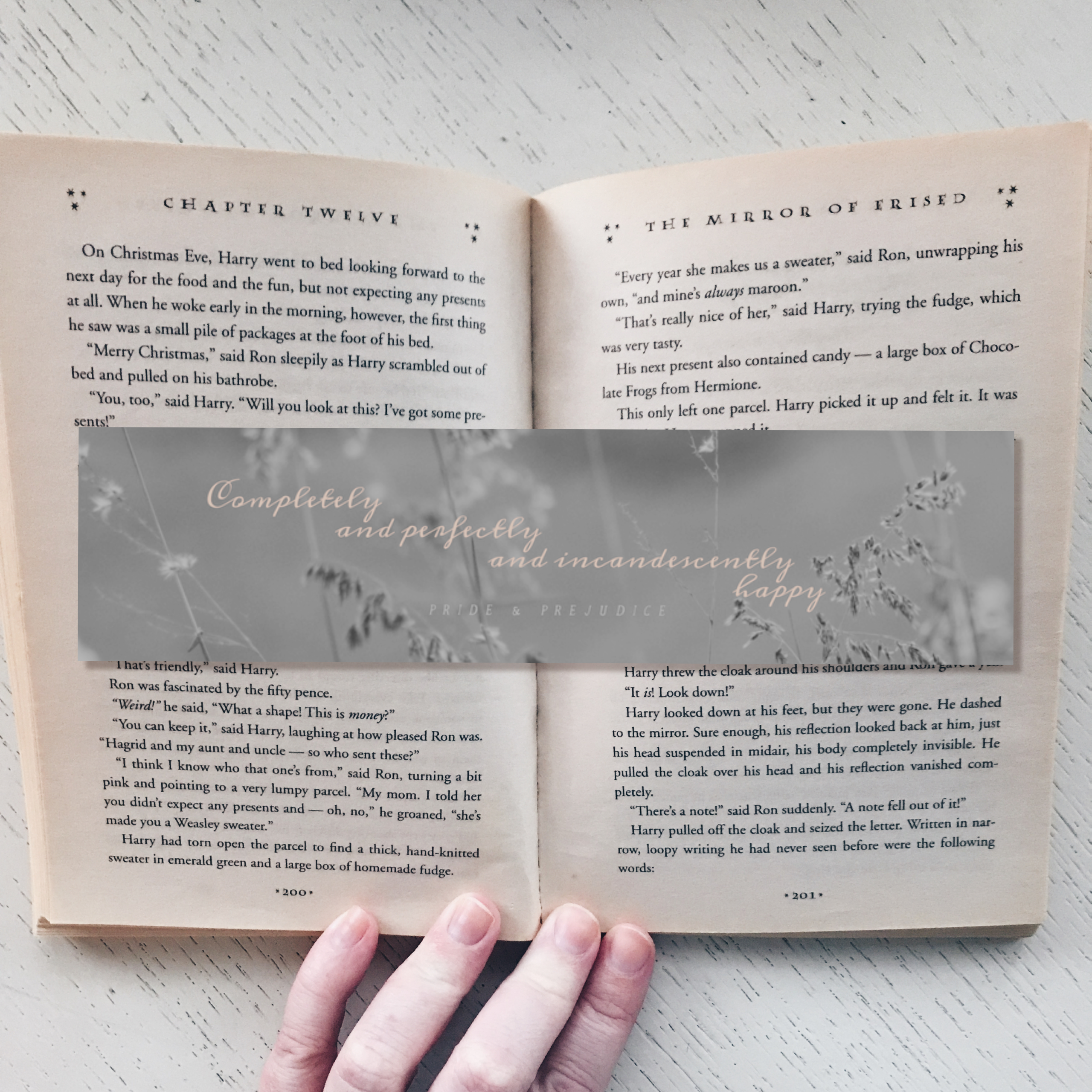 Pride and Prejudice "Incandescently Happy" Bookmark 122114-31