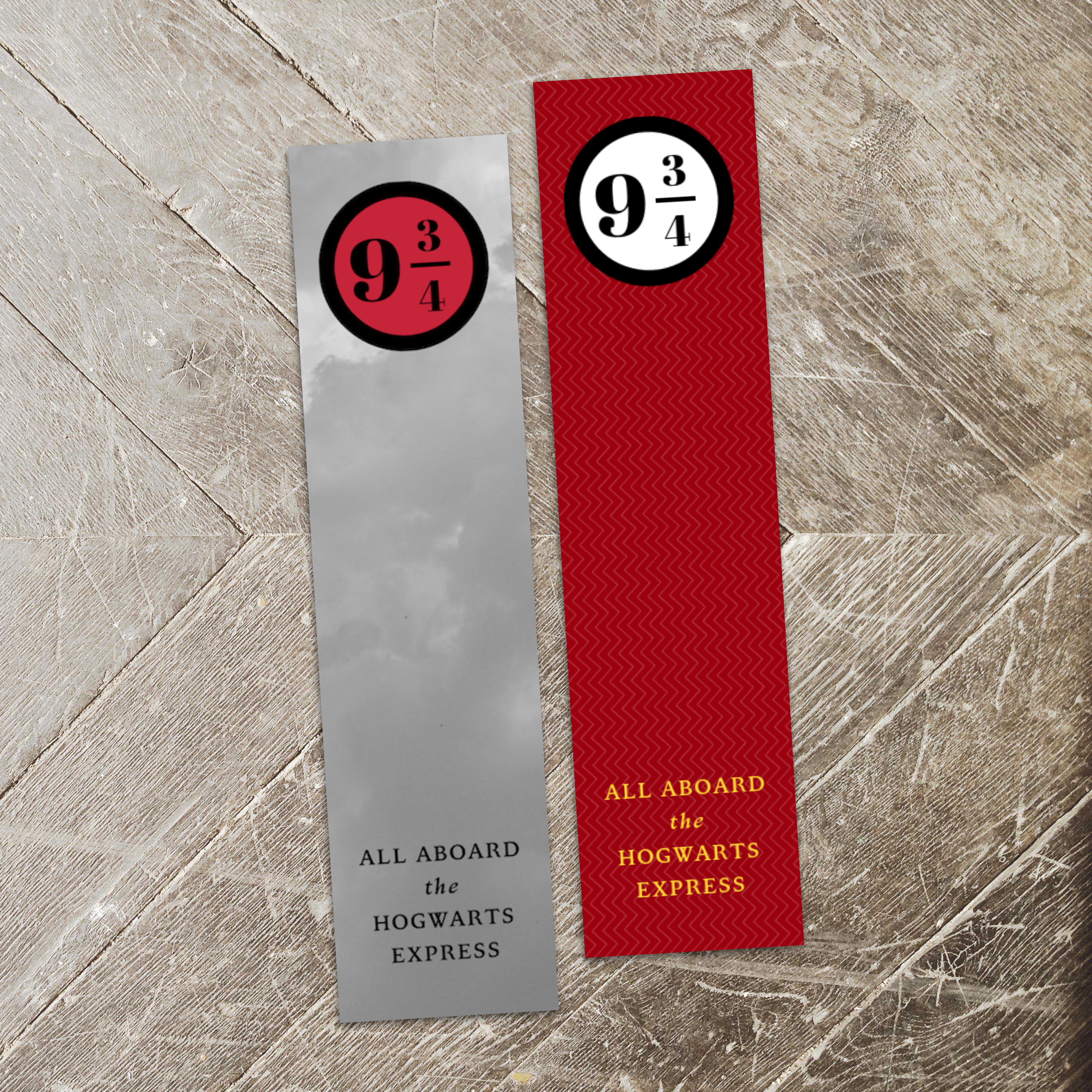 Harry Potter "Always" and Platform 9 3/4 Bookmarks