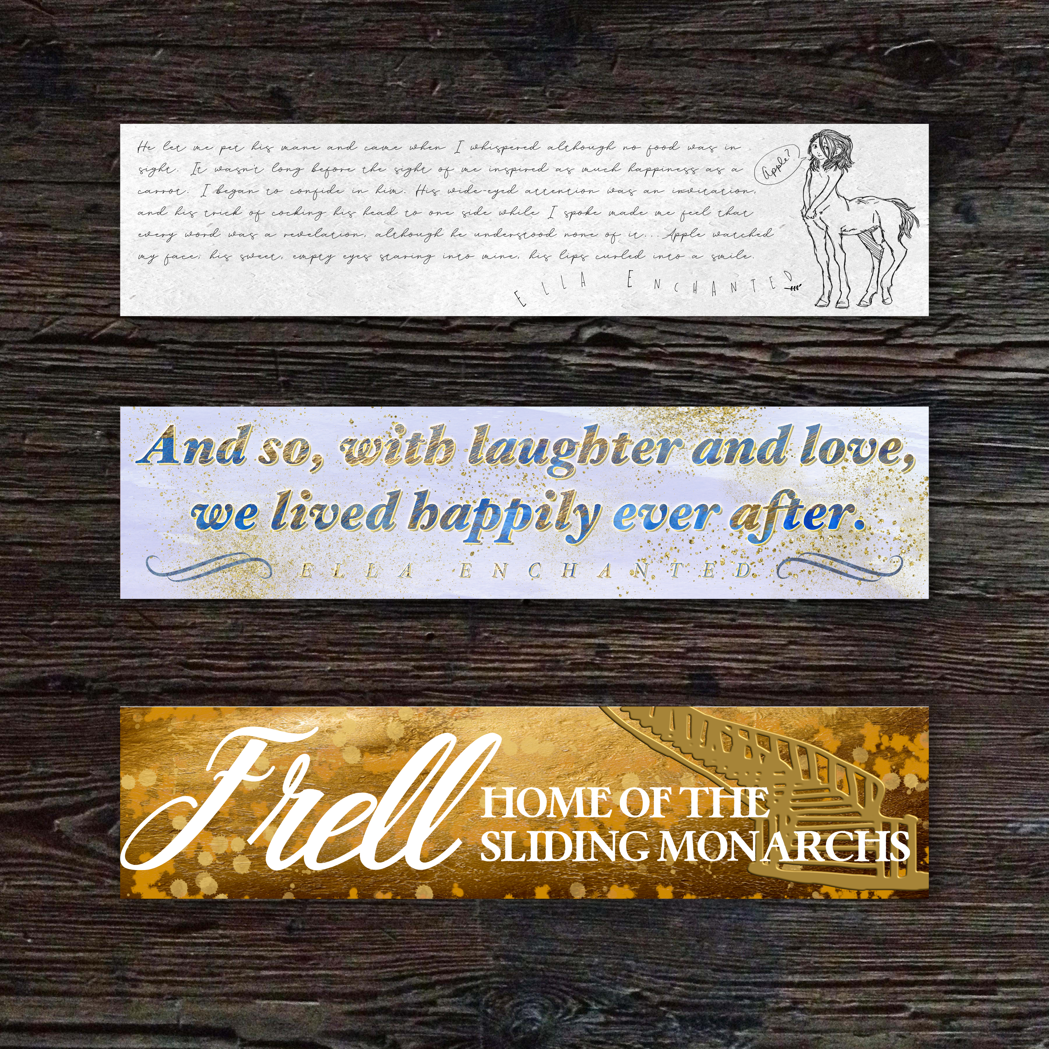 Ella Enchanted Bookmarks