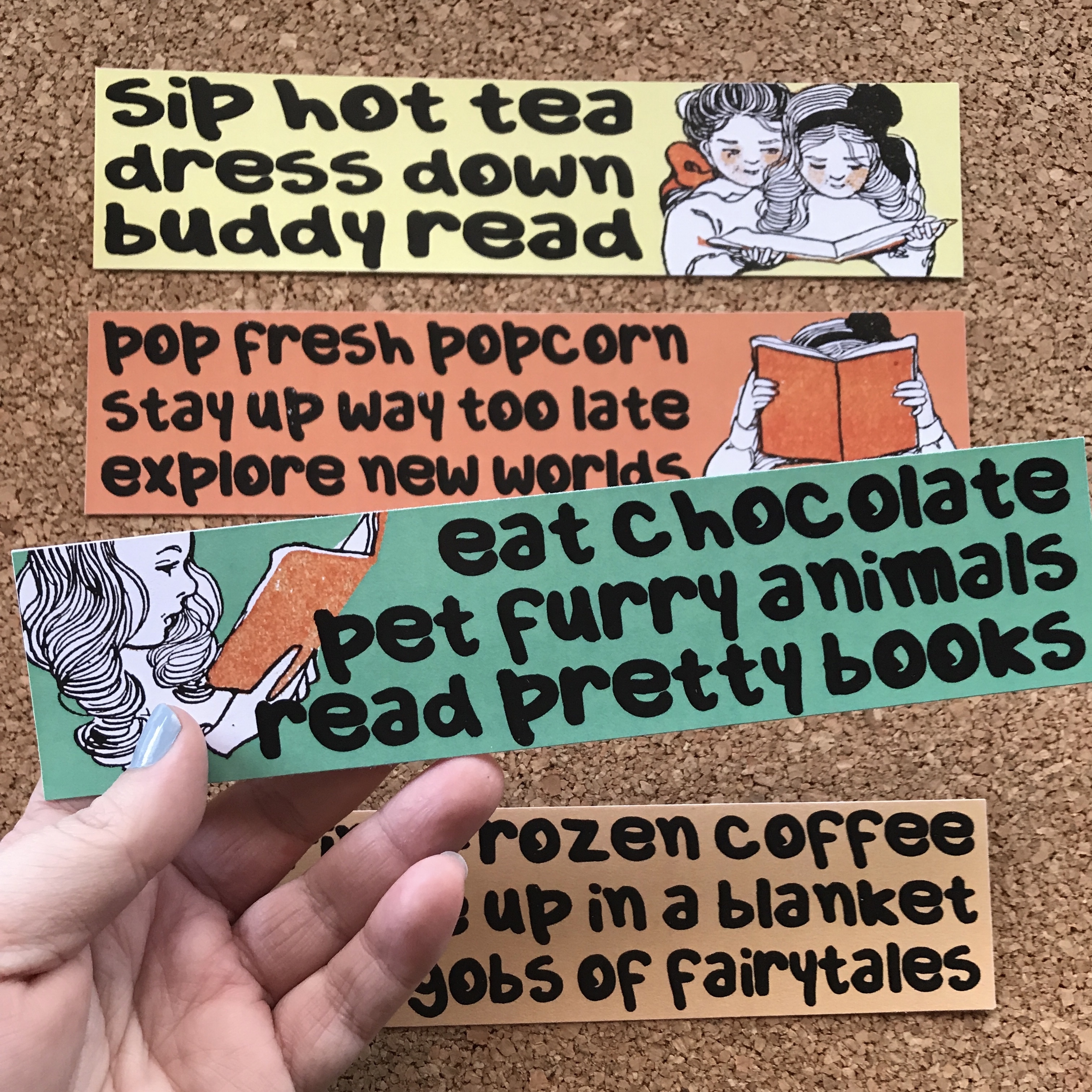 Old-Fashioned Reading Pals Bookmarks