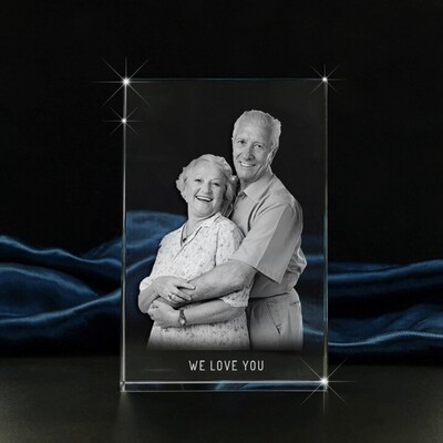 Memorial Portrait Photo Crystal Gift – Large Memorial Portrait Photo Crystal Gift – Large