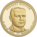 США 1 доллар, 2014 год. 31-й президент Герберт Гувер. 00247