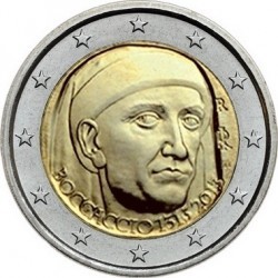 2 евро Италия 2013г. 700 лет со дня рождения Джованни Боккаччо 00251