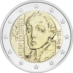 2 евро Финляндия 2012г. 150 лет со дня рождения художницы Хелены Шерфбек 00263