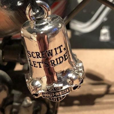Harley-Davidson campanilla b/&s logotipo Ride Bell amuleto