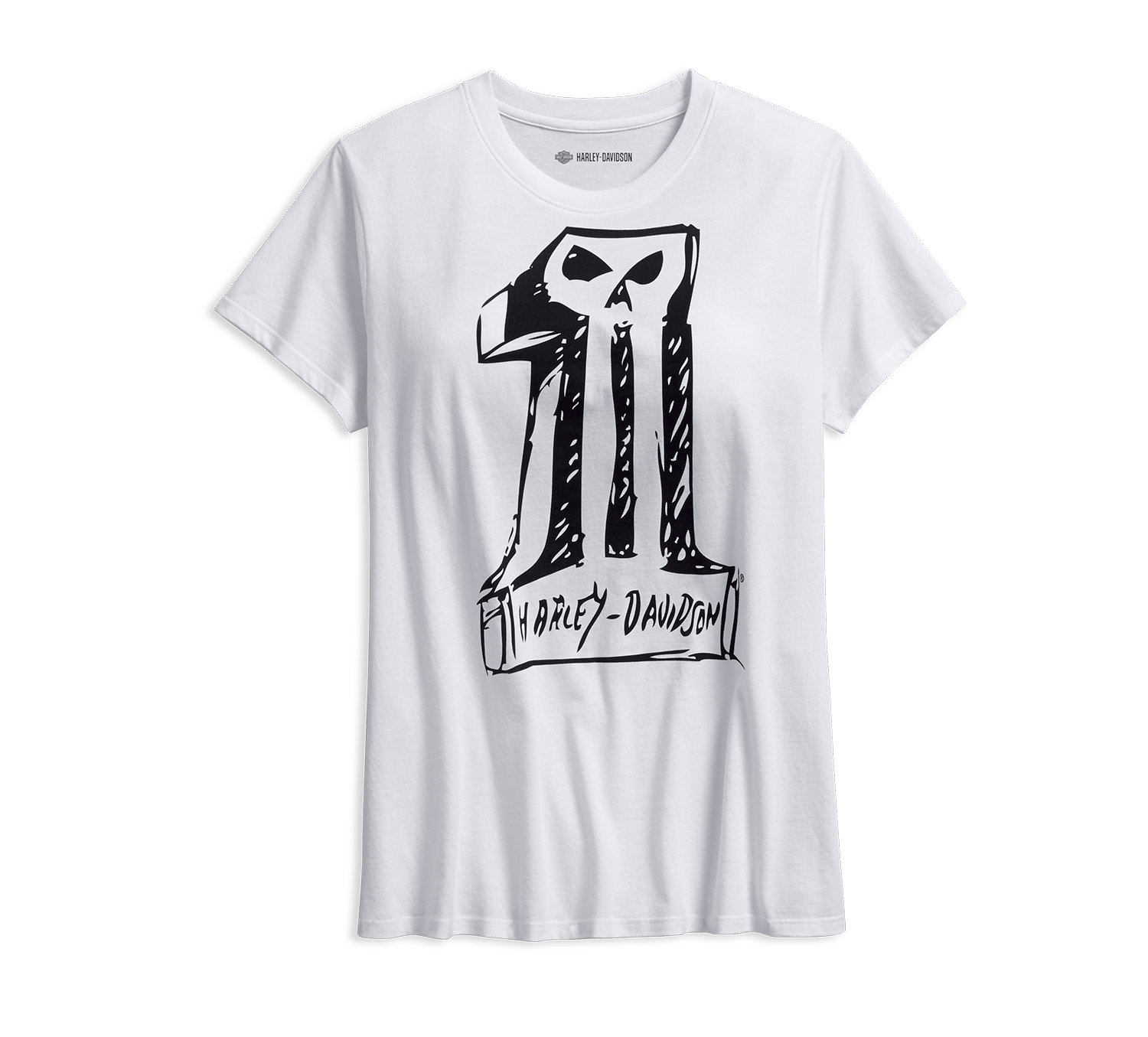 Harley Fashion Store T Shirt Women Garage Sketchy Skull