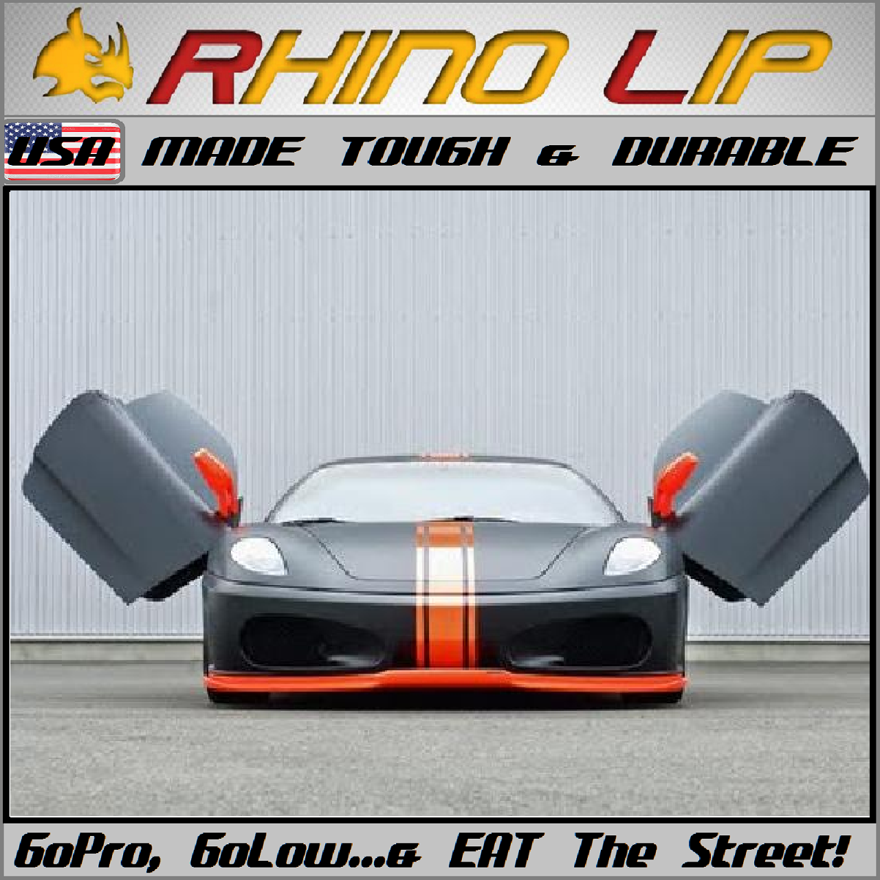 Rhino Lip Low Bumper Guard Chin Lip Splitter Spoiler For Honda