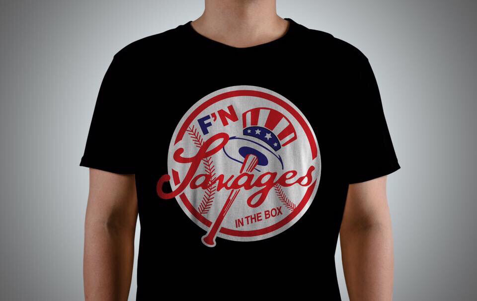 red yankees shirt