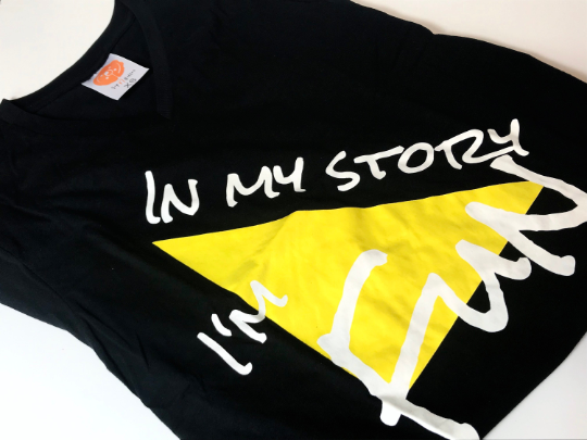 Black V-Neck T-Shirt 00003