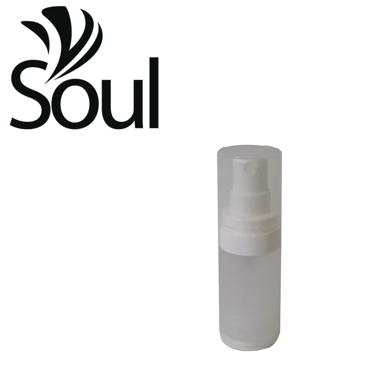 15ml - Round Plastic Frosted Bottle with Airless Spray 15ml - Round Plastic Frosted Bottle with Airless Spray