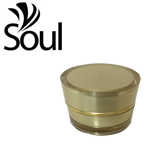 10g - Cone Arcylic Pearl Gold Cream Jar 10g - Cone Arcylic Pearl Gold Cream Jar
