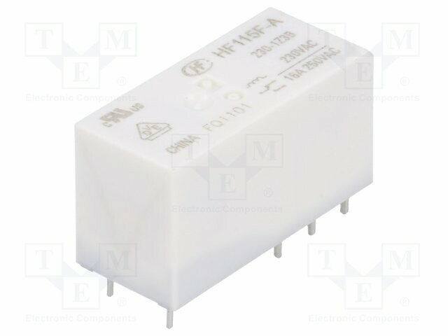 HF115F//012-1H3B Relay electromagnetic SPST-NO Ucoil12VDC 16A//250VAC HONGFA RELAY