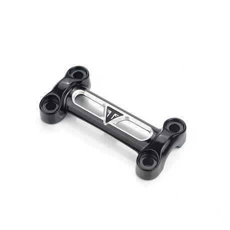 Black Handlebar Clamp with Logo Black Handlebar Clamp with Logo