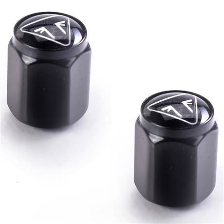 BLACK BADGE LOGO VALVE CAPS BLACK BADGE LOGO VALVE CAPS