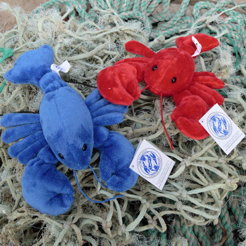 Adopt a Lobster Gift Pack with Red or Blue Fluffy lobster Toys The