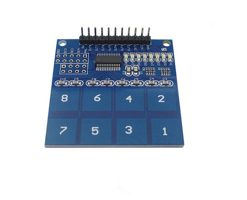 Modul senzor atingere capacitiv 8CH TTP226 Modul senzor atingere capacitiv 8CH TTP226