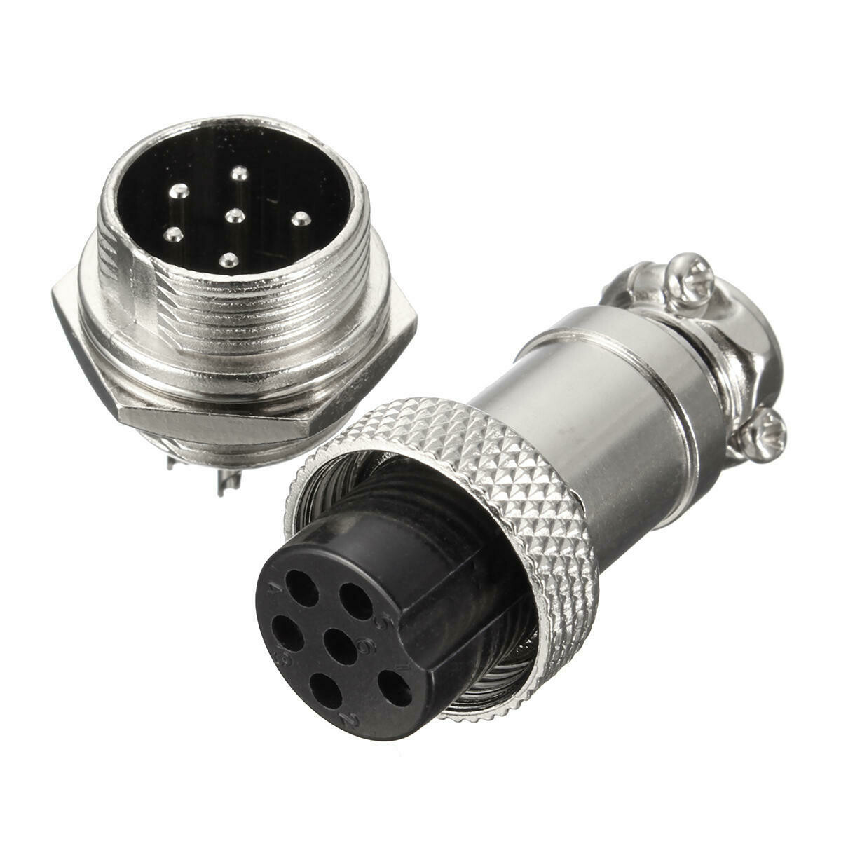 Set conector GX16, 6 pini Set conector GX16, 6 pini