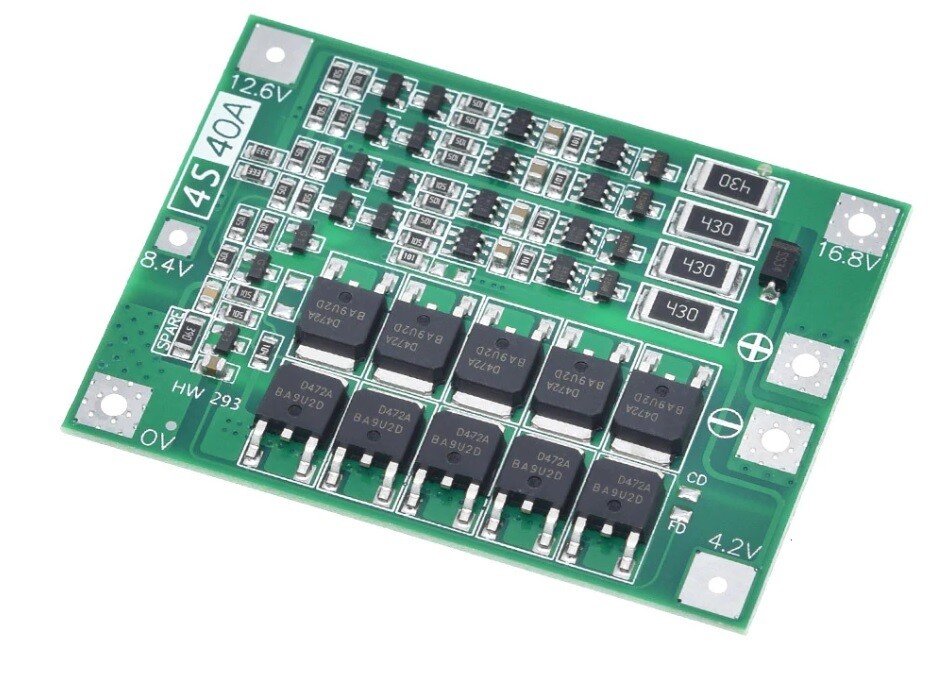 Modul BMS 4S cu balans, 40A, 16.8V Modul BMS 4S cu balans, 40A, 16.8V