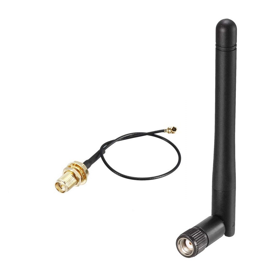 Antena 2.4GHz, 2.5 dBi, 110mm, plus cablu Antena 2.4GHz, 2.5 dBi, 110mm, plus cablu