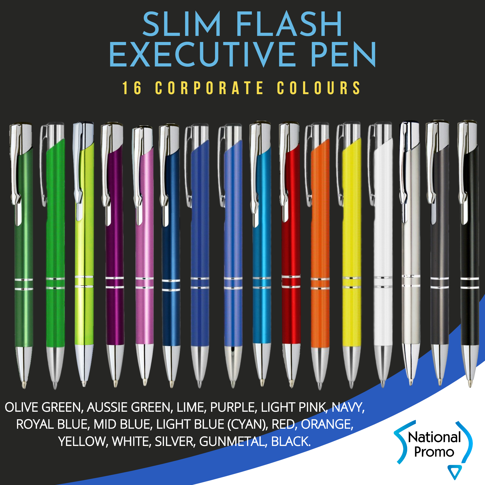 SLIM FLASH Metal Engraved Pen