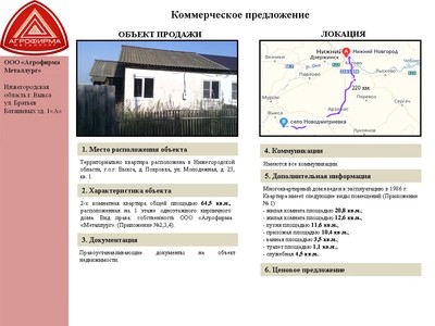 Объект недвижимости - г. Выкса, д. Покровка, Молодежная, 23-1