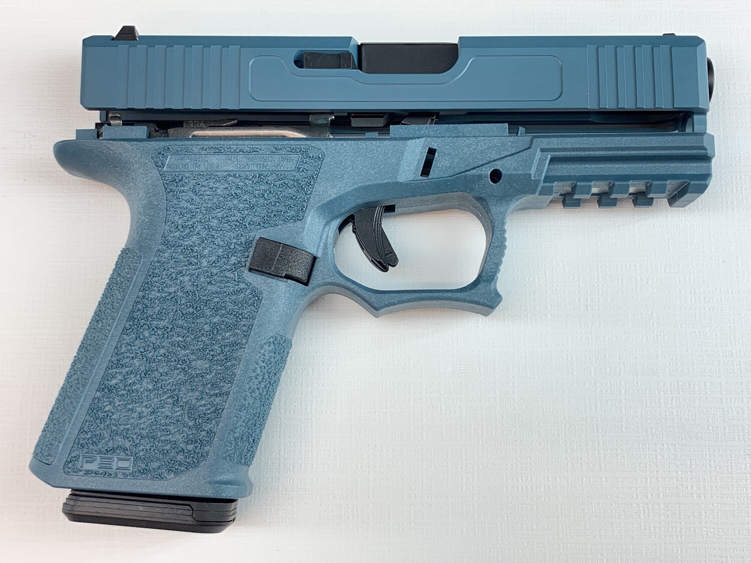 Patriot G19 80% Pistol Build Kit Black Nitride 9mm Barrel - Polymer80 PF940C - Jesse James Blue - Magpul 10rd Magazine 1 Patriot G19 80% Pistol Build Kit Black Nitride 9mm Barrel - Polymer80 PF940C - Jesse James Blue - Magpul 10rd Magazine 1
