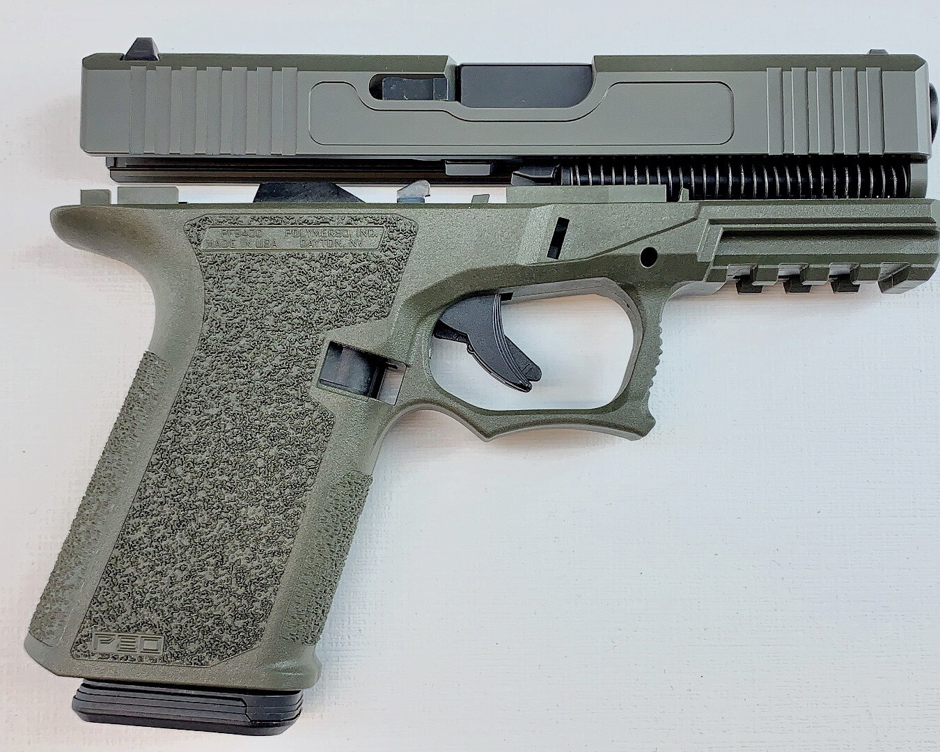 Patriot G19 80% Pistol Build Kit 9mm - Polymer80 PF940C - OD Green - 10rd Mag Patriot G19 80% Pistol Build Kit 9mm - Polymer80 PF940C - OD Green - 10rd Mag