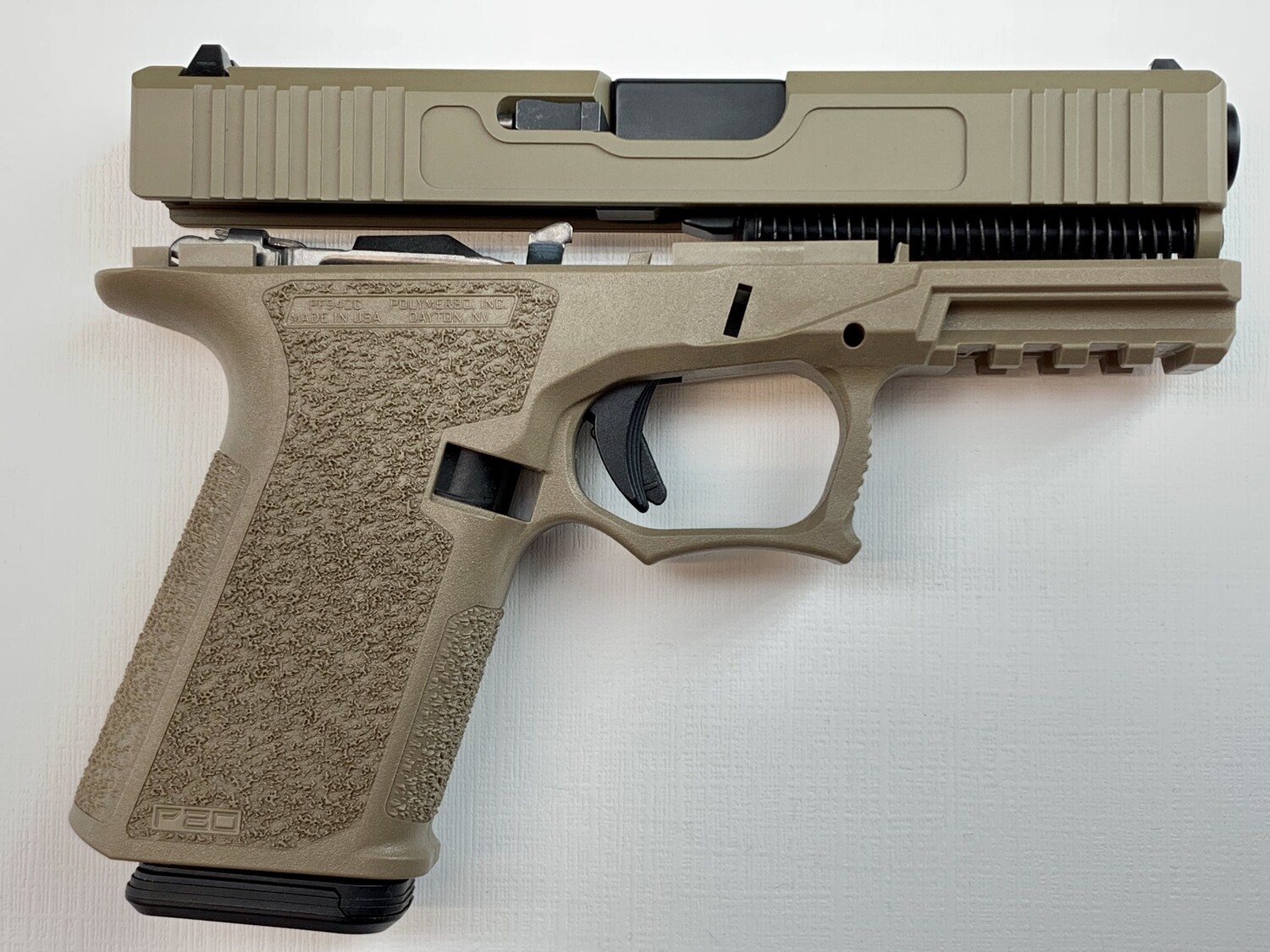 Patriot G19 80% Pistol Build Kit 9mm - Polymer80 PF940C - FDE - 10rd Mag Patriot G19 80% Pistol Build Kit 9mm - Polymer80 PF940C - FDE - 10rd Mag