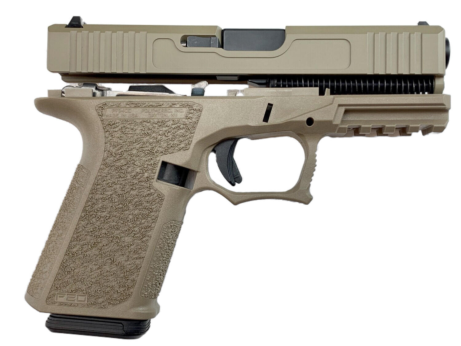 Patriot G19 80% Pistol Build Kit 9mm - Polymer80 PF940C - FDE - 10rd Mag Patriot G19 80% Pistol Build Kit 9mm - Polymer80 PF940C - FDE - 10rd Mag