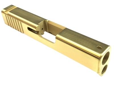 Glock 43 Slide Rear Serrations - Tin Gold Glock 43 Slide Rear Serrations - Tin Gold