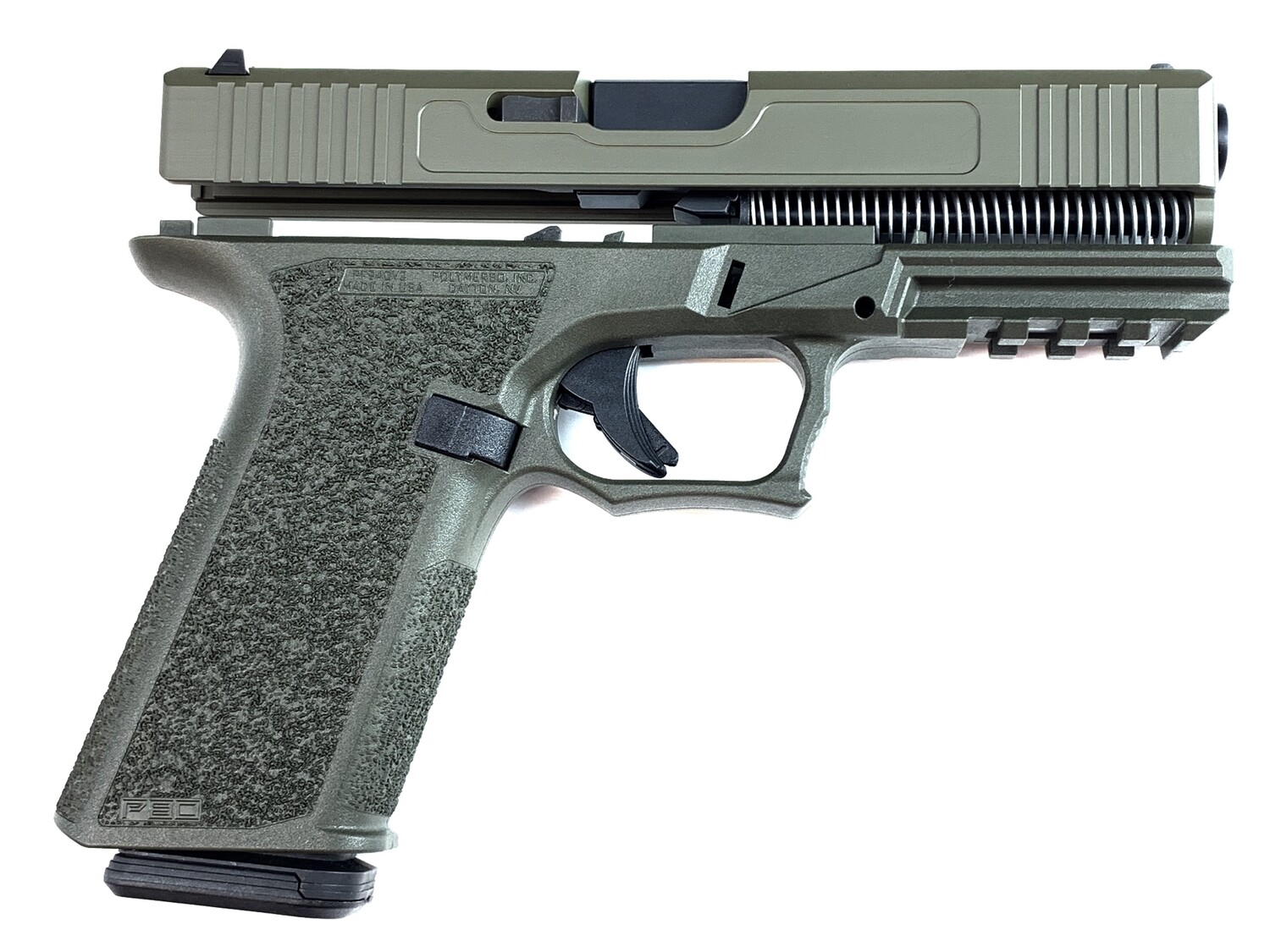 Patriot G17 80% Pistol Build Kit 9mm - Polymer80 PF940V2 - OD Green - 10rd Mag Patriot G17 80% Pistol Build Kit 9mm - Polymer80 PF940V2 - OD Green - 10rd Mag
