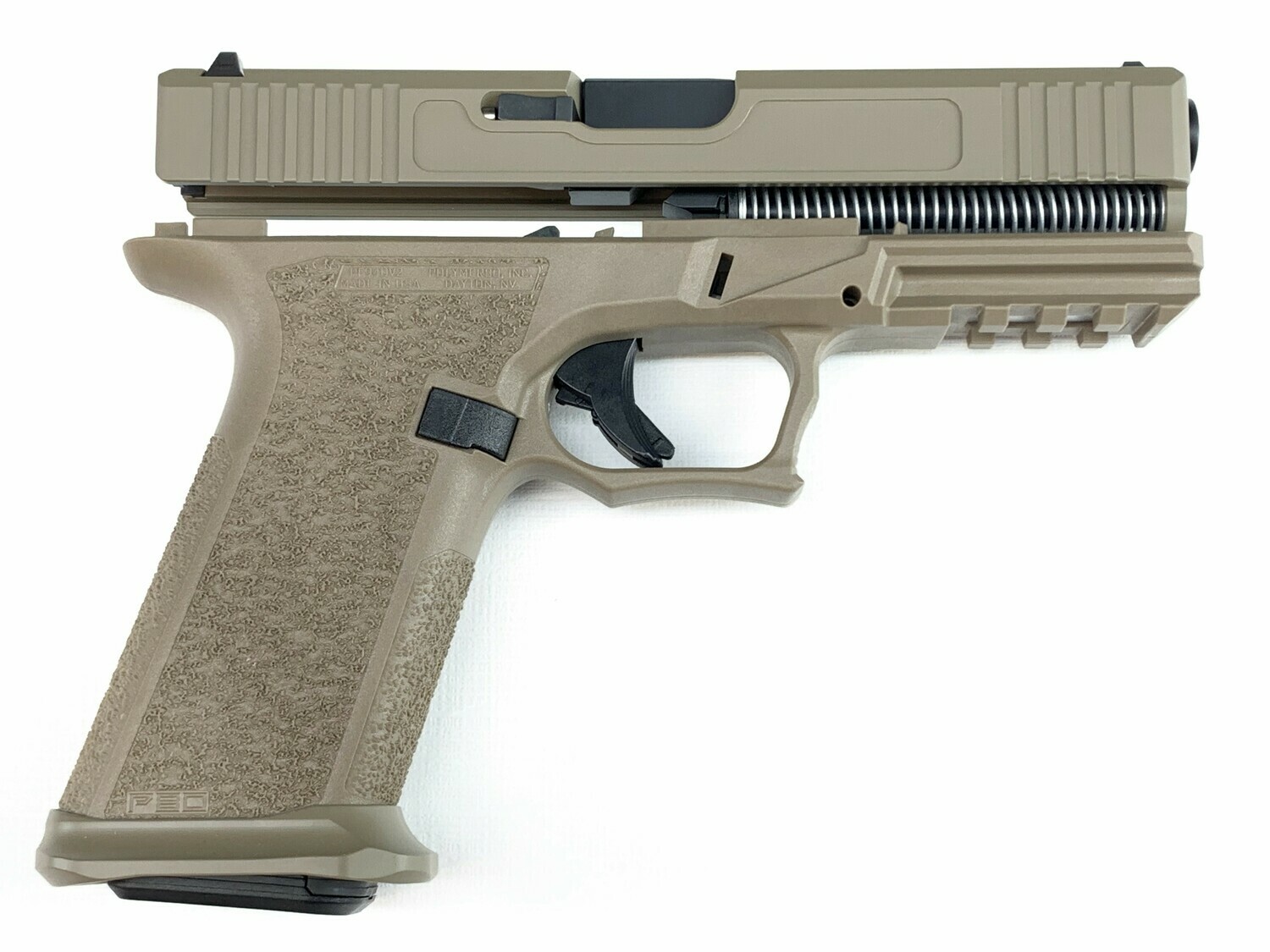 Patriot G17 80% Pistol Build Kit 9mm - Polymer80 PF940V2 - FDE - Steel City Magwell - 10rd Mag Or 17rd Mag Patriot G17 80% Pistol Build Kit 9mm - Polymer80 PF940V2 - FDE - Steel City Magwell - 10rd Mag Or 17rd Mag