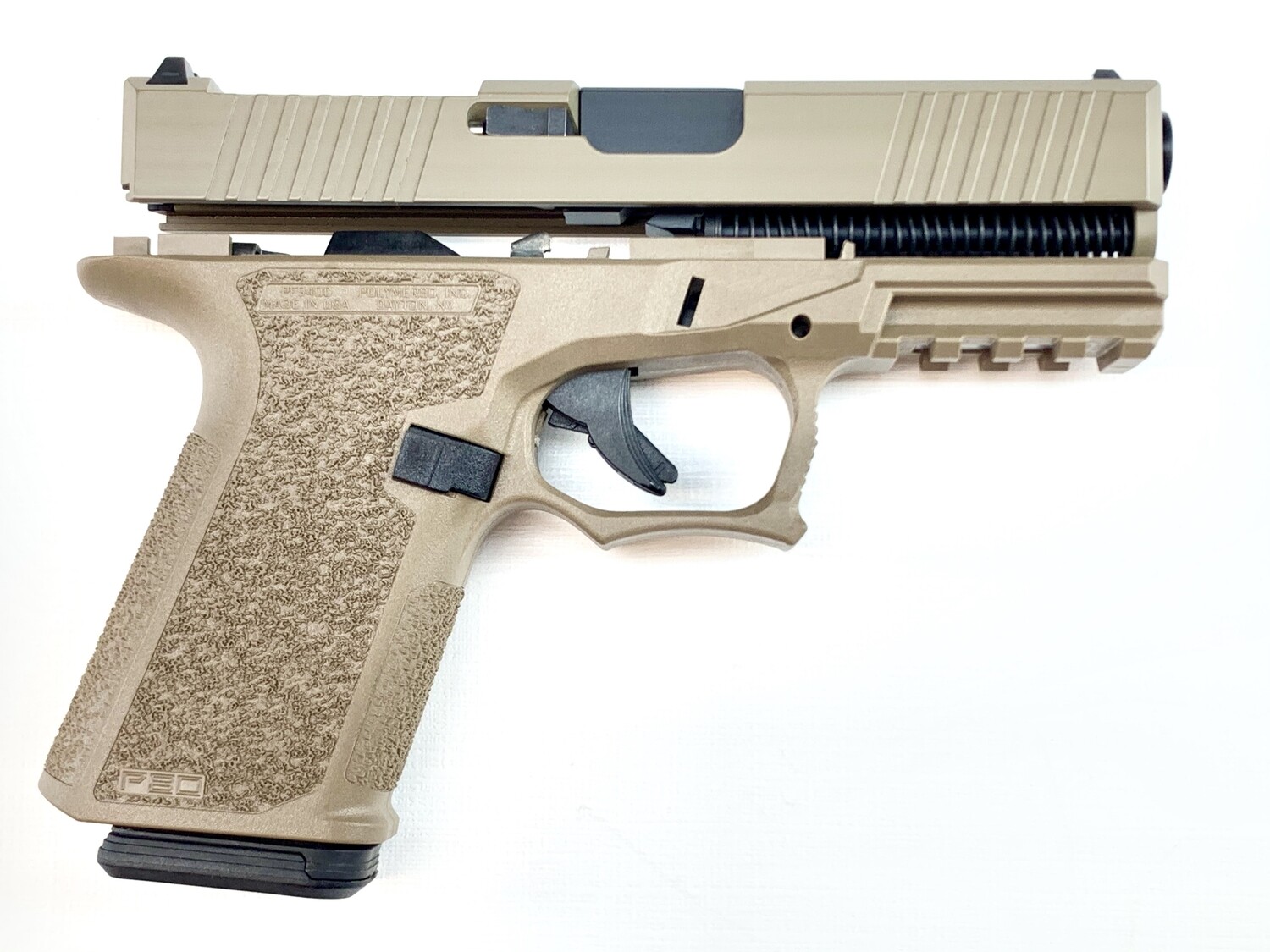 Patriot G19 RMR 80% Pistol Build Kit 9mm - Polymer80 PF940C - FDE - 10rd Mag Patriot G19 RMR 80% Pistol Build Kit 9mm - Polymer80 PF940C - FDE - 10rd Mag