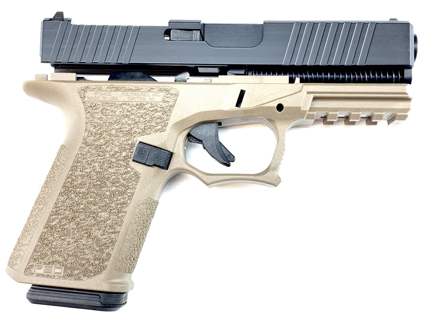 Patriot G19 RMR 80% Pistol Build Kit 9mm - Polymer80 PF940C - FDE-BLK - 10rd Mag Patriot G19 RMR 80% Pistol Build Kit 9mm - Polymer80 PF940C - FDE-BLK - 10rd Mag