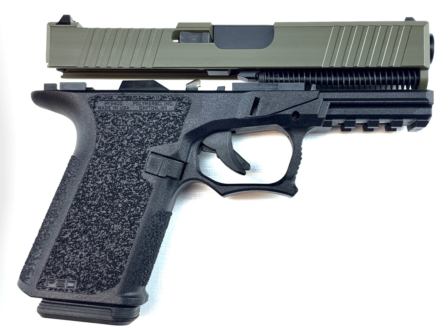 Patriot G19 RMR 80% Pistol Build Kit 9mm - Polymer80 PF940C - BLACK/OD- 10rd Mag Patriot G19 RMR 80% Pistol Build Kit 9mm - Polymer80 PF940C - BLACK/OD- 10rd Mag