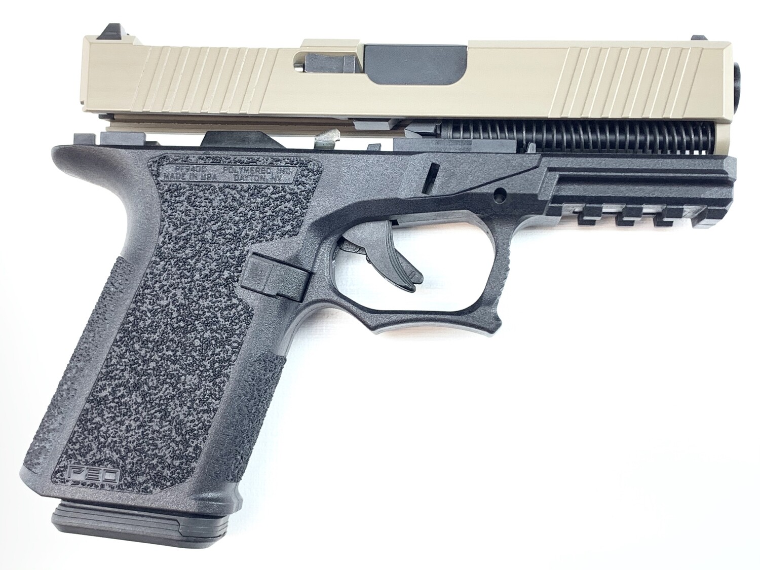 Patriot G19 RMR 80% Pistol Build Kit 9mm - Polymer80 PF940C - BLACK/FDE- 10rd Mag Patriot G19 RMR 80% Pistol Build Kit 9mm - Polymer80 PF940C - BLACK/FDE- 10rd Mag