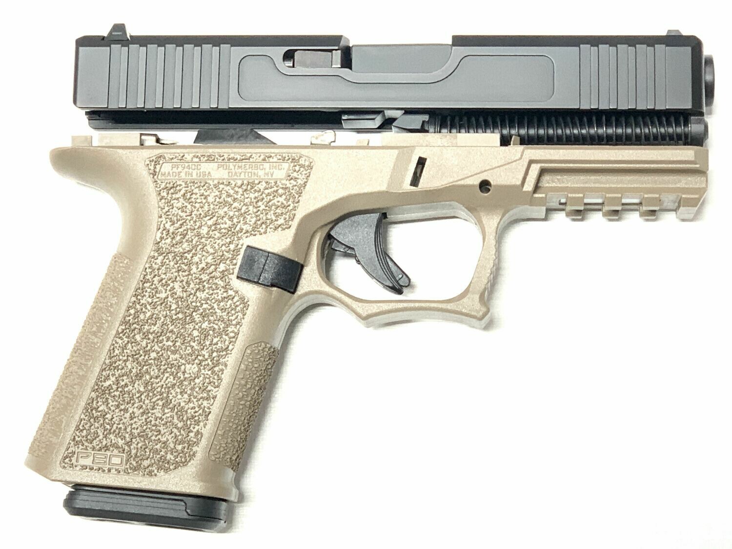 Patriot G19 80% Pistol Build Kit - Polymer80 PF940C - FDE / BLACK Patriot G19 80% Pistol Build Kit - Polymer80 PF940C - FDE / BLACK
