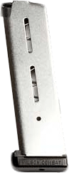 1911 Magazine - Wilson Combat .45 8 Round - Steel - Black Base Pad 1911 Magazine - Wilson Combat .45 8 Round - Steel - Black Base Pad