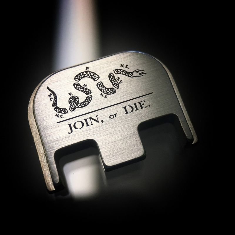 Join or Die - Titanium Back Plate Join or Die - Titanium Back Plate