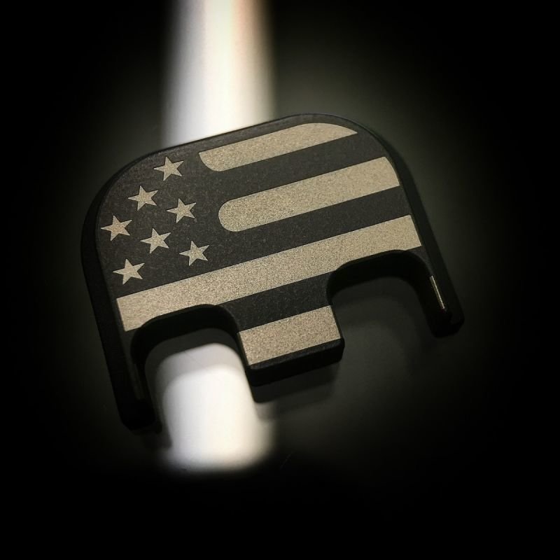Traditional American Flag - Black Cerakote Stainless Steel Traditional American Flag - Black Cerakote Stainless Steel